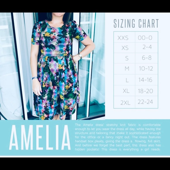 Lularoe Color Block Amelia - Picture 5 of 5